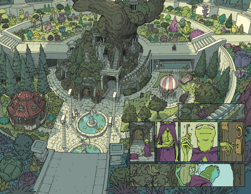 Illustration for article titled Even without dialogue, A Land Called Tarot transports readers to a stunning fantasy world